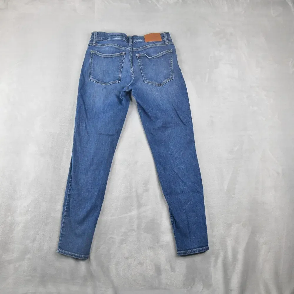 Lucky Brand Jeans Womens 10/30 (28x27) Lolita Skinny Low-Rise Blue Denim